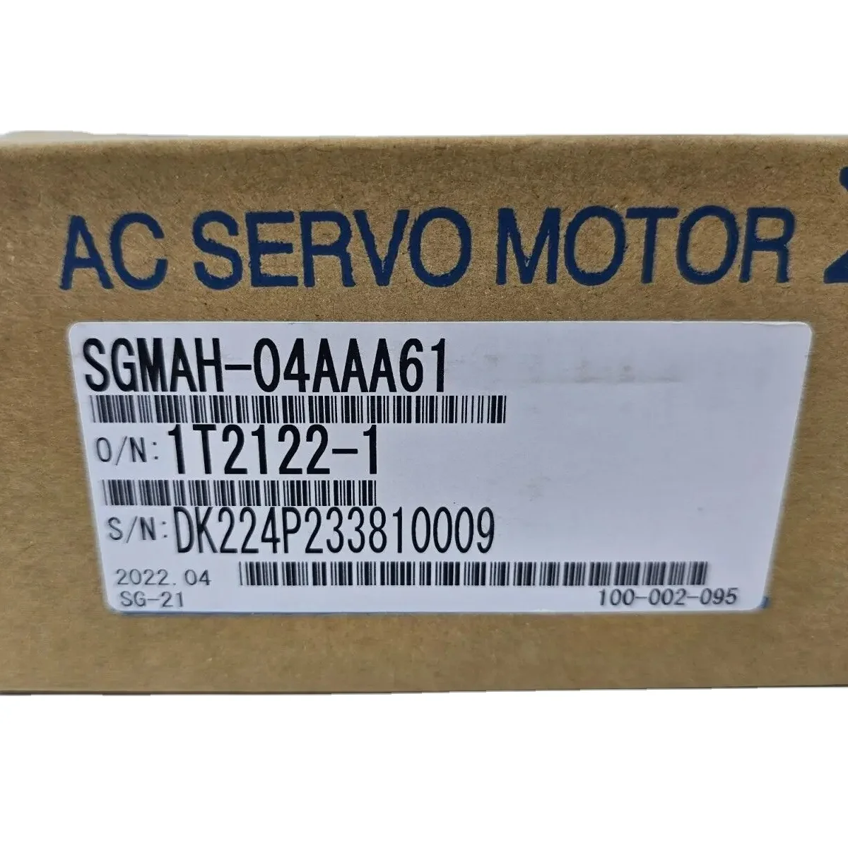Original Yaskawa SGMAH Series 400W AC Servo Motor 750W SGMAH-04AAA61