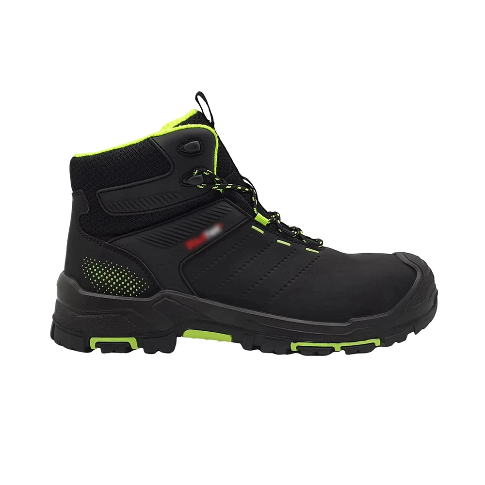 OEM Genuine Leather Safety Shoes Steel Toe Work Boots Mens Botas de seguridad Industrial