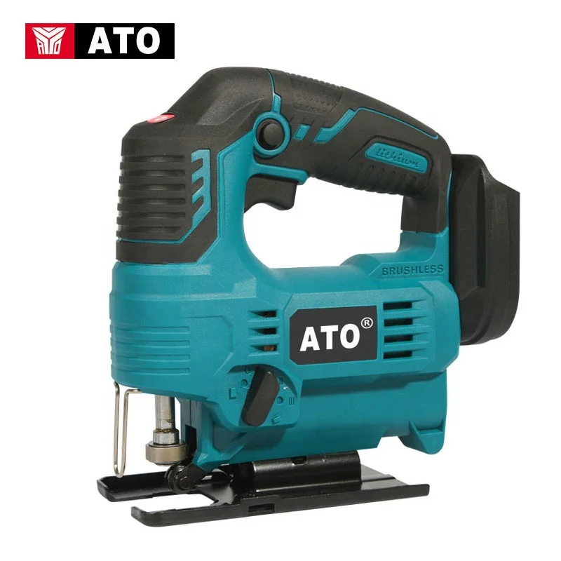 ATO Portable Power Tools Rechargeable Cordless Lithium Electric Curve Saws Wood Curved Cutting Machine Brushless Jig Saw
