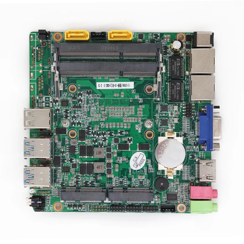  I5 4200U безвентиляторный мини-ПК с двойной LAN RJ45 2 * COM RS232 RS485 WIFI ram промышленный
