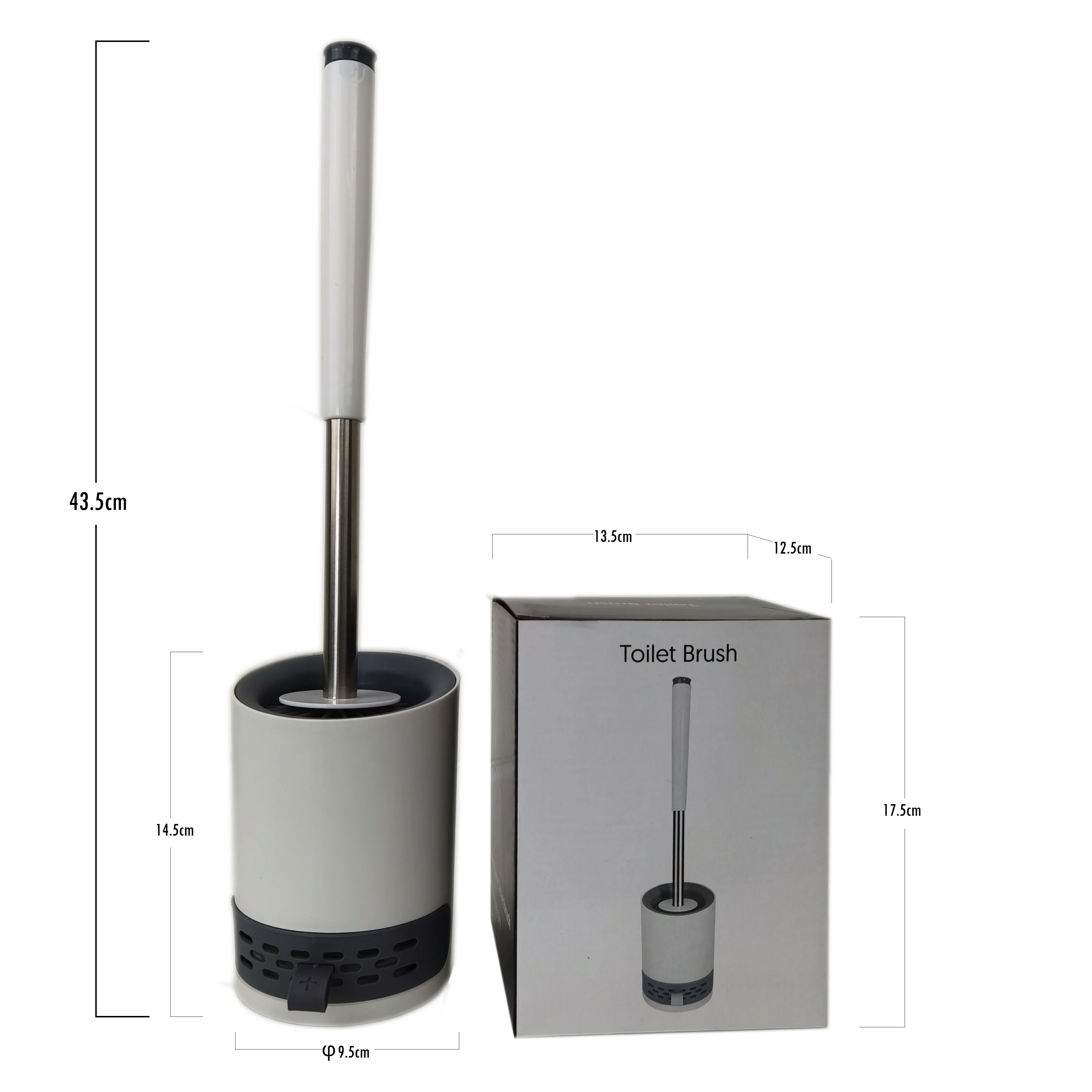 Hot Selling Solid Fragrance TPR Silicone Toilet Brush Set PP  Bathroom Cleaning Essential Plastic Bathroom Tools