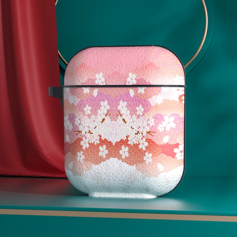 
2021 hottest Airpods Case Luxury Airpads Case for Airpods pro Grid Leather Case 