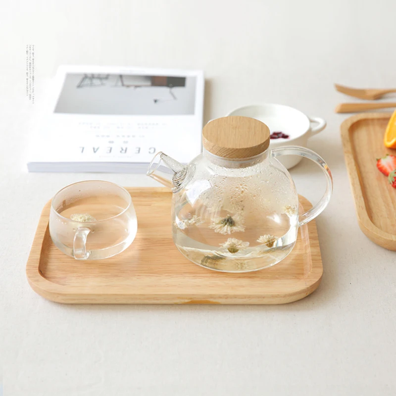 Simplicity High Quality Porcelain Wooden Pallet New Design Rectangle Tray for Packaging Plates and Dishes Wholesale