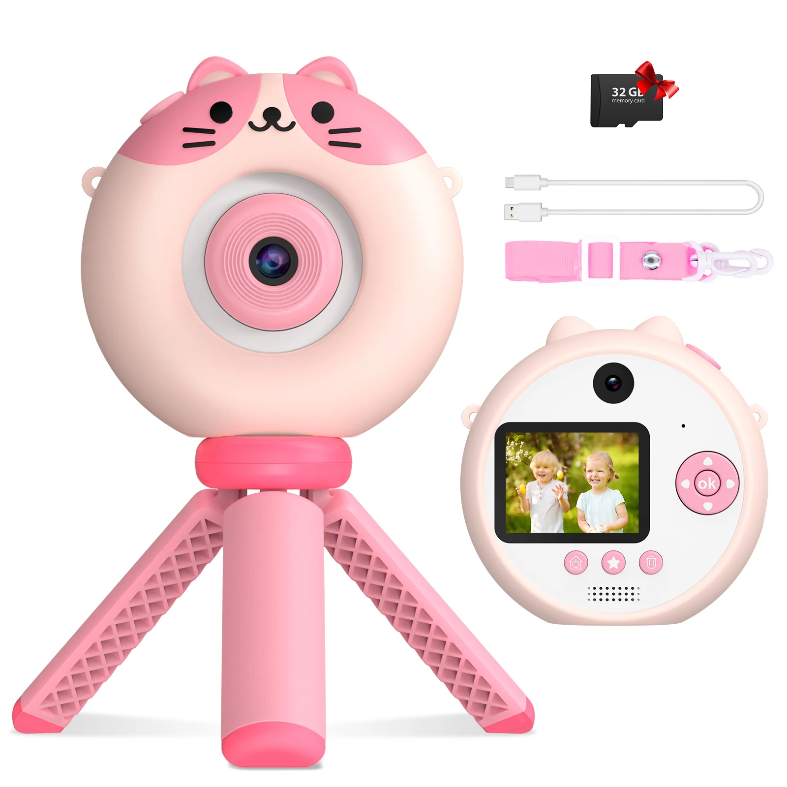 Quality Assurance Dual Camera Easy to  Use Selfie Photos Camera   Small Video Camera For Kids
