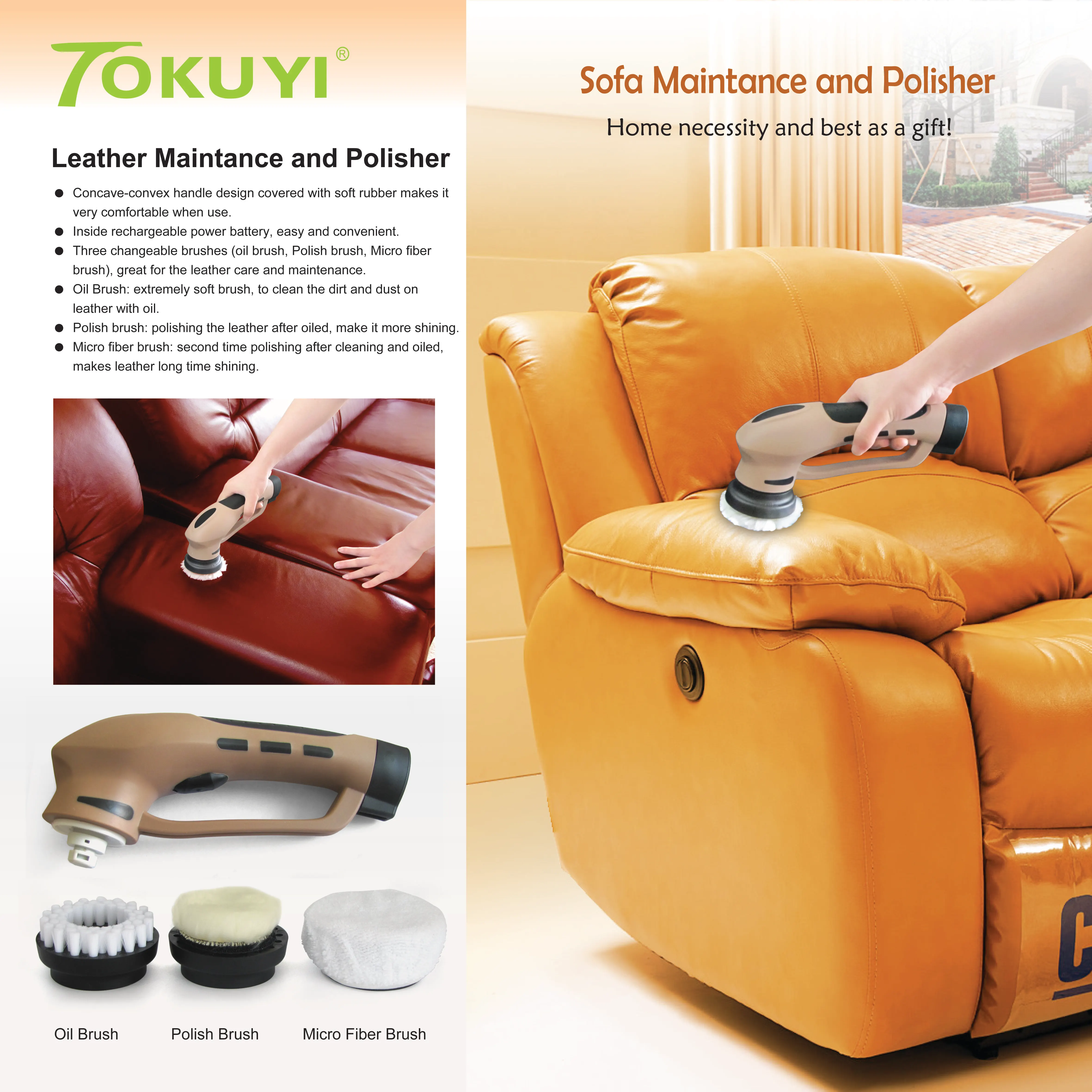 
Electric Shoe polish brush, Leather Sofa Cleaning Polish, AA battery handheld shoe cleaner 