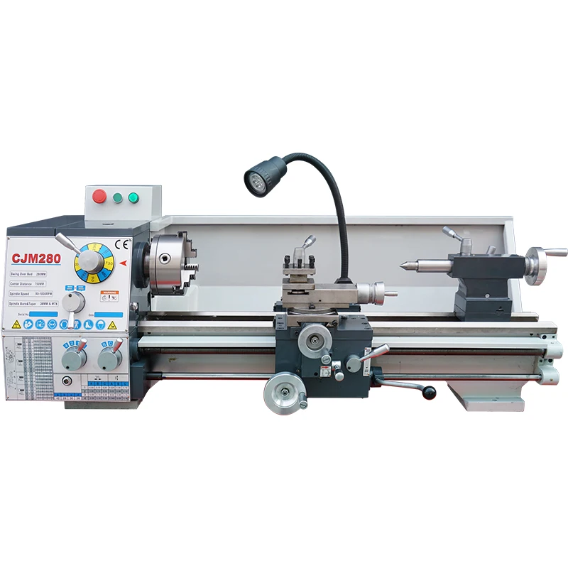 CJM280 1.5 HP High Precision Manual  Metal Bench Lathe Machine