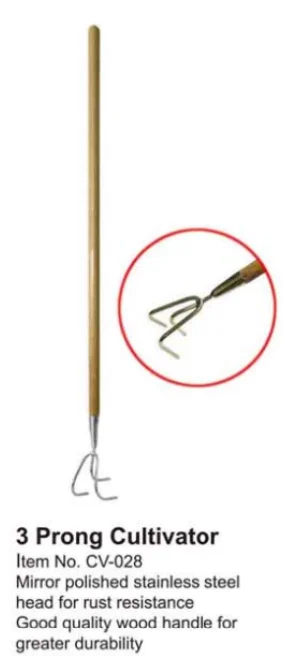
UK Style Classic Hoe Cultivator 3 prong Cultivator Long Wooden Handle Garden Tool Perfect For Weeding Cutting Grass Lawn Tool 