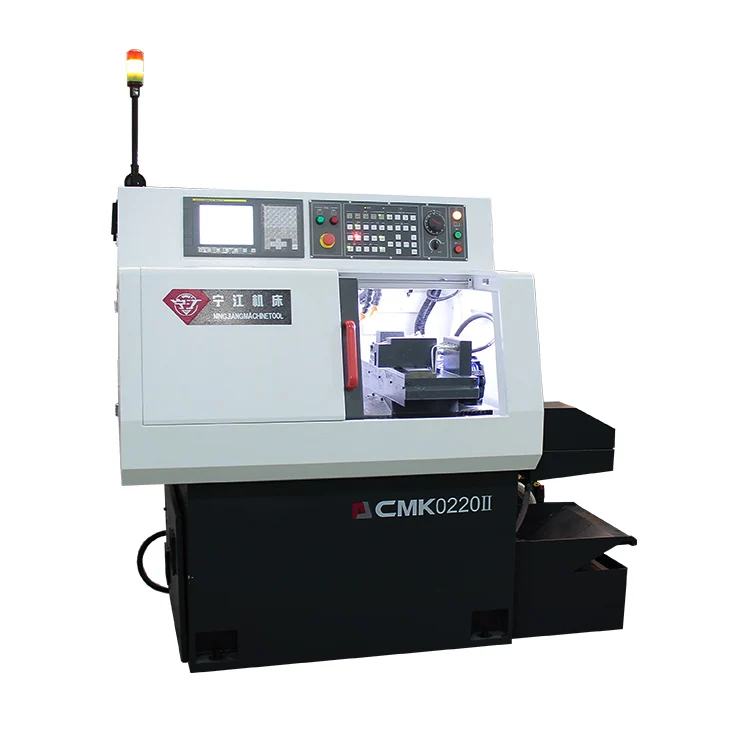 economical Gang tool type CNC lathe for O.D turning, drilling, tapping, boring, threading, slotting, parting off