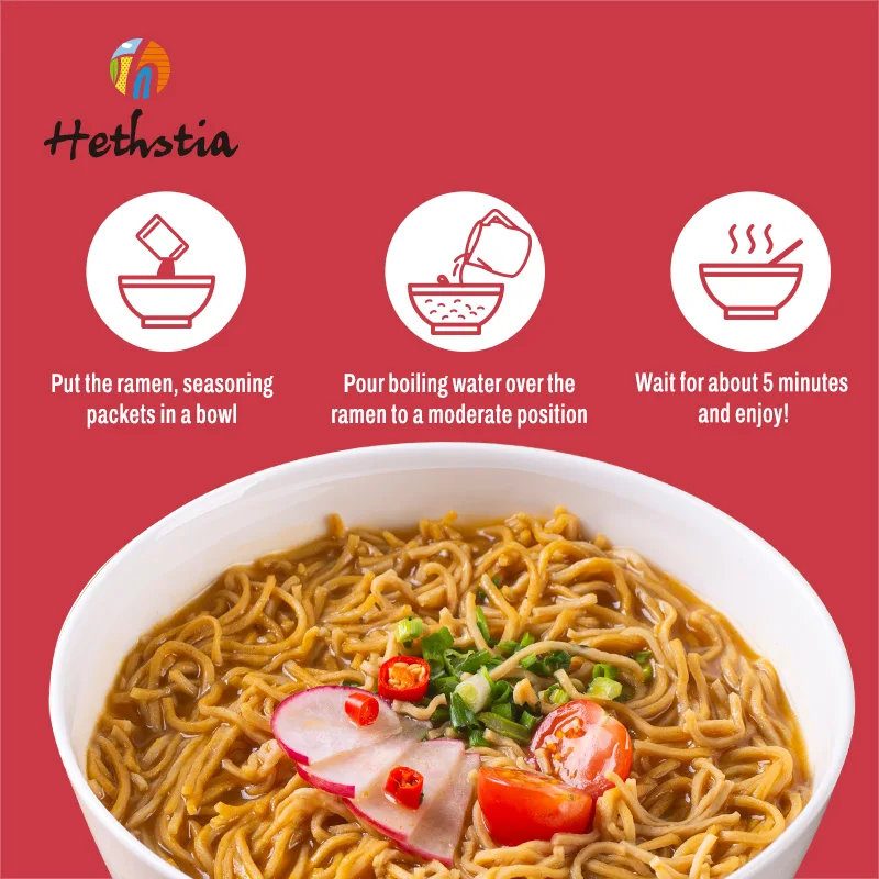 Healthy Beef Flavor Diabetes Friendly Noodles Keto Vegan Low Carb Protein Noodles Instant High Protein Ramen