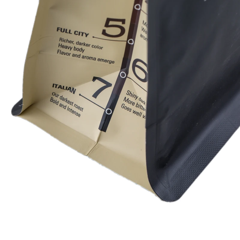 Tea Flat Bottom Coffee Bean Making Wrapper Stand Up Pouch Zip Lock Products Packaging Bags