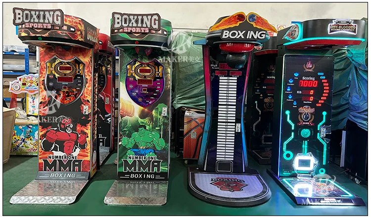 MAKER Arcade Games Boxing Machine Amusement Park Metal Coin Operated Games Sport Boxing Game Boxing Machine