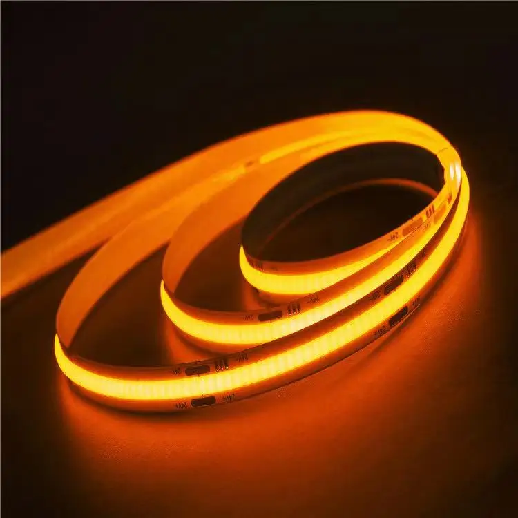 Светодиодная лента красный зеленый синий желтый цвет 15 Вт 10 320/480 светодиодов 8 мм гибкая светодиодная высокой плотности с регулируемой яркостью LED COB 12 В