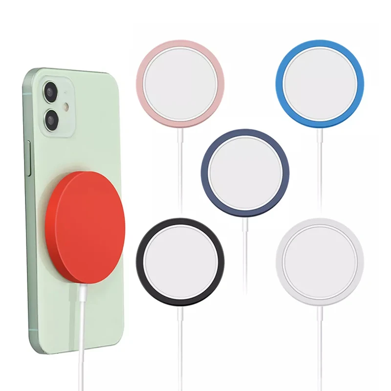 2022 New Soft Silicone Phone Wireless Charger Adapter Protective Case Cover For Apple MagSafe iPhone New Accessories Wholesale