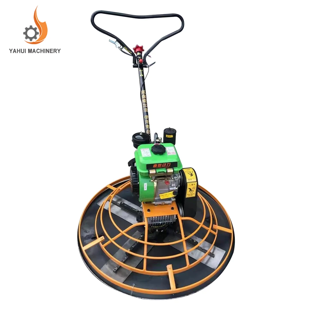Construction Tool Walk Behind Troweling Machine Construction, Mini Concrete Finishing diesel Power Trowel