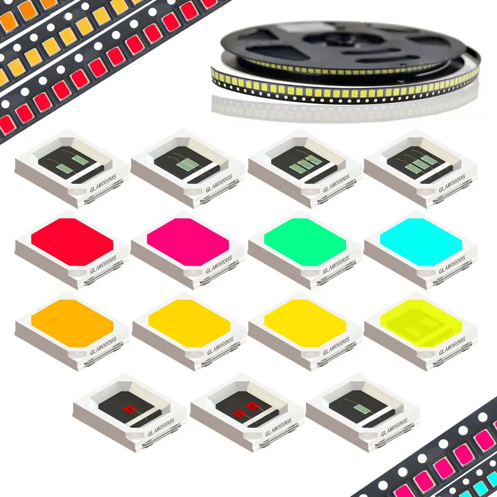 Free SMD LED Chip 2835 0.5W 1W 80CRI 90CRI White color led chips for strip light bulb decoration light