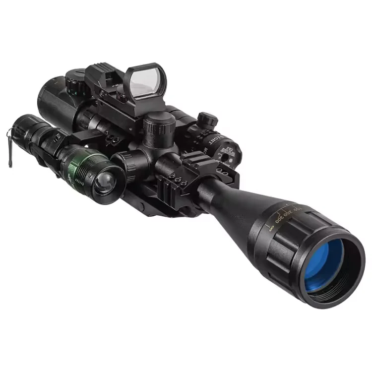 Wholesale hunting sight combination 6-24X50 AOEG red green dual illumination reflective optical sight for outdoor hunting