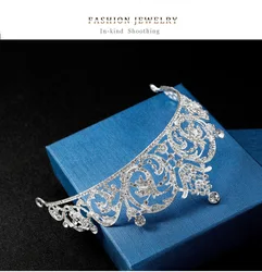 Big brand high-grade bride headdress crown fashion temperament diamond inlaid studio wedding dress accessories spot wholesale