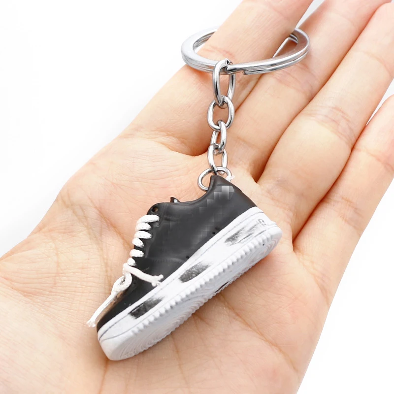 Soft Pvc A1r Force 1 Silicone Luxury Ring Jdm 3D Sneaker Custom Acrylic Accessories Promotional Keychains