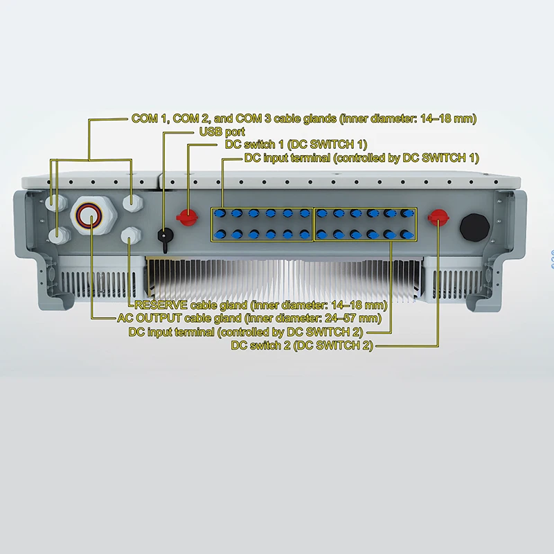 SUN2000-60KTL-M0 на сетке солнечной инвертор 30kw 50kw 100kw