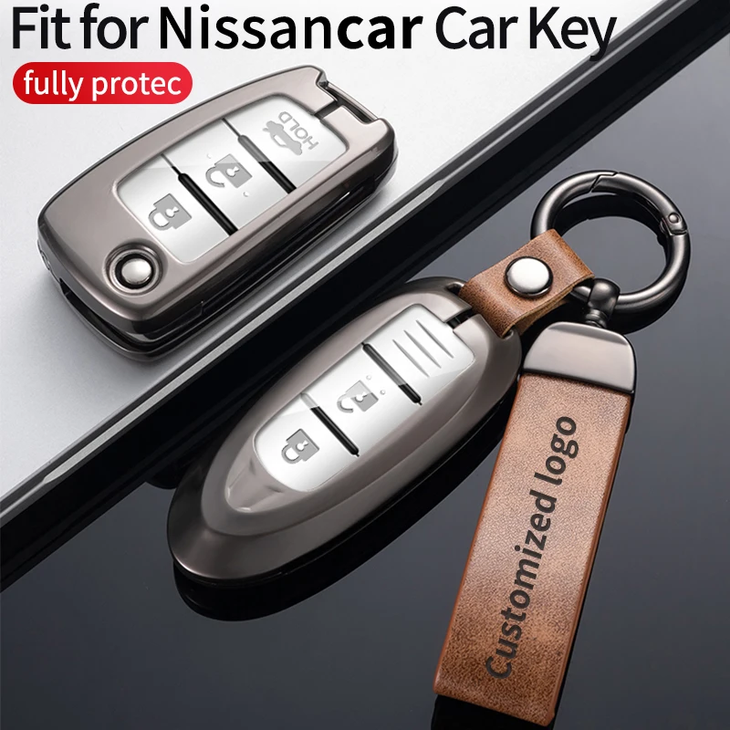 zinc metal alloy silicone Car Key Case For Nissan elgrand kicks sunny Almera patrol note xtrail tiida qashqai 2020 car key cover