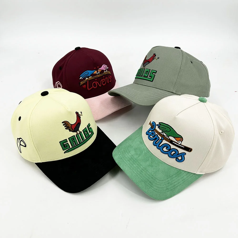 Wholesale Custom High Quality 5 Panel Cotton Sports Baseball Gorras Cap Embroidery Logo baseball Hat