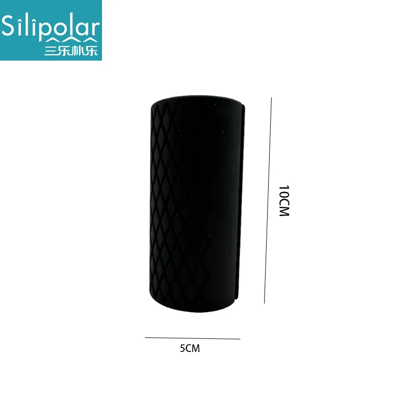Silicone Barbell Dumbbell Protective Sleeves, Anti-Slip Weightlifting Rubber Covers for Gym Equipment