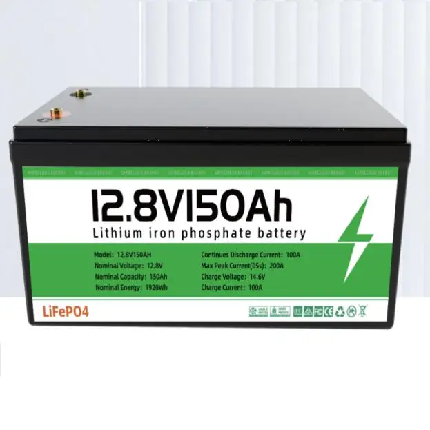 Rechargeable Lifepo4 Lithium Ion Battery OEM 12v 150ah Phosphate Solar Storage Energy Batteries Pack for Electric Tricycle AGV