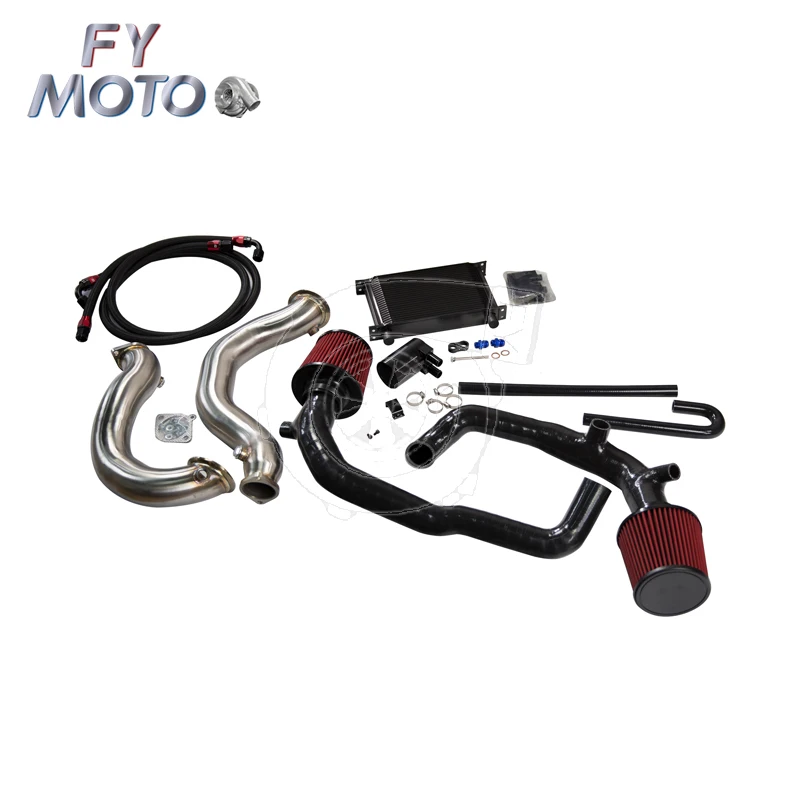 Exhaust downpipe+intercooler+charge pipe+inlet hose fit for N54 135i 335i Z4 E82 E87 E81 E90 E91 E92