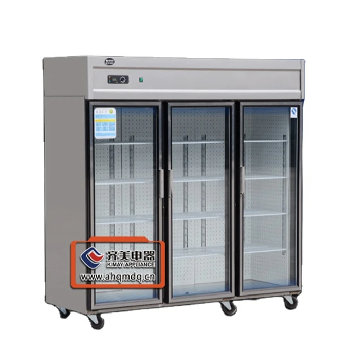 XHG-A stand upright vertical freezer dispaly showcase cabinet for flower