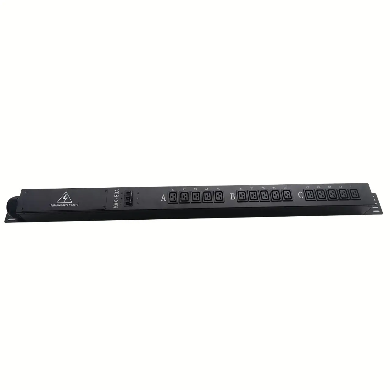 Horizontal Installation Power Distribution Unit 80A 3 Phase 15 Sockets Rack 415V Servers And Pdu