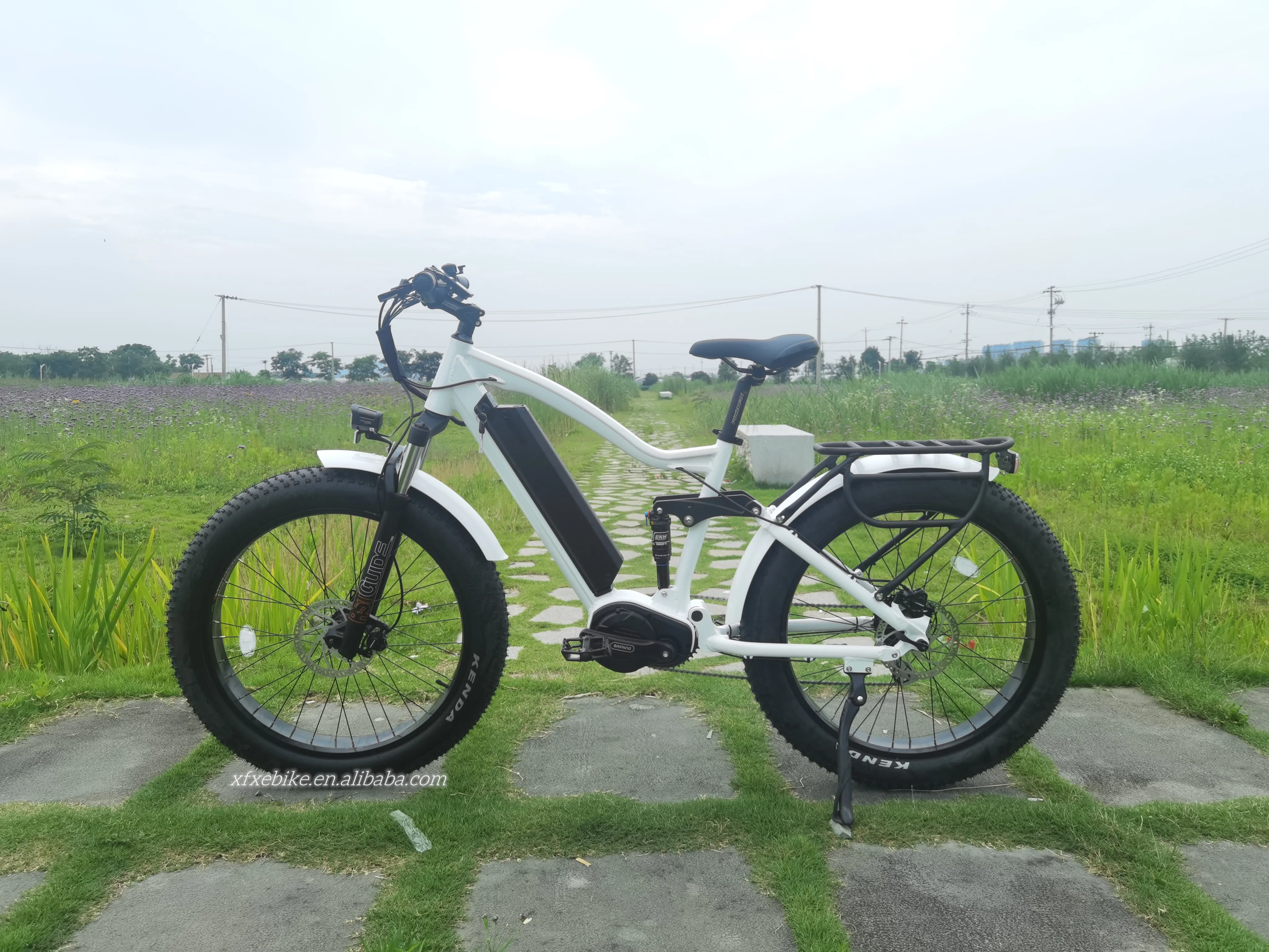 High Power E MTB 8 Speed Fat Tire Full Suspension Electric Hybrid Bike 1000w Bafang M620 Mid Drive Ebike for Hunting
