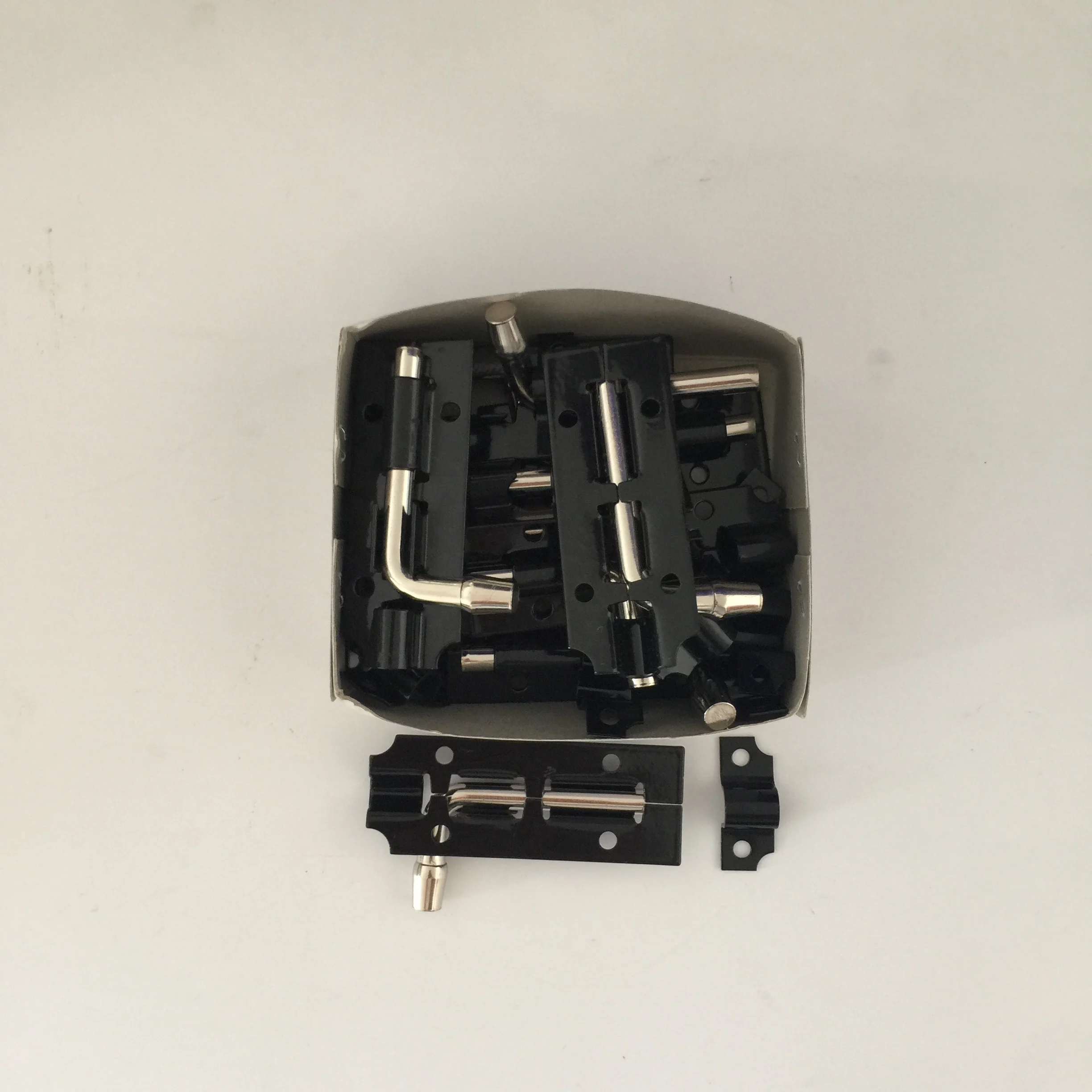 Black door latch slide bolt door foot bolt vertocal door bolt