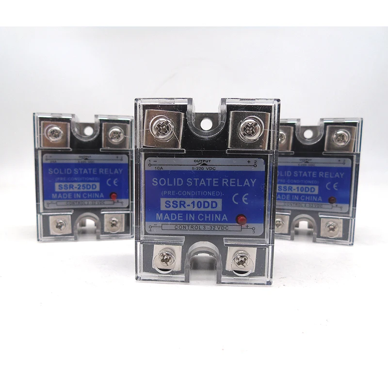 SSR-60DA Single Phase Solid State Relay 3-32VDC AC Solid State Relay with 24-480VAC