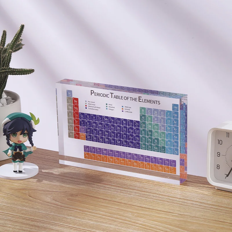 acrylic periodic table ornaments school supplies display tray gifts For Students Chemistry Study
