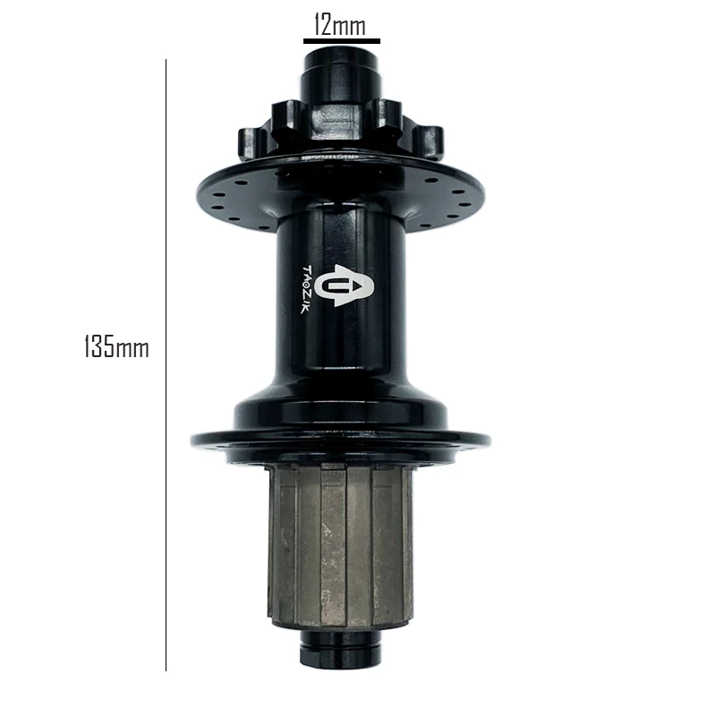 TaoZik TH-14 135 150 mm 15 12 mm 32 Hole 4 Bearings Ratchet 6 Paws Disc Bicycle Spare Parts Down Hill Mountain Bike Thru Hub
