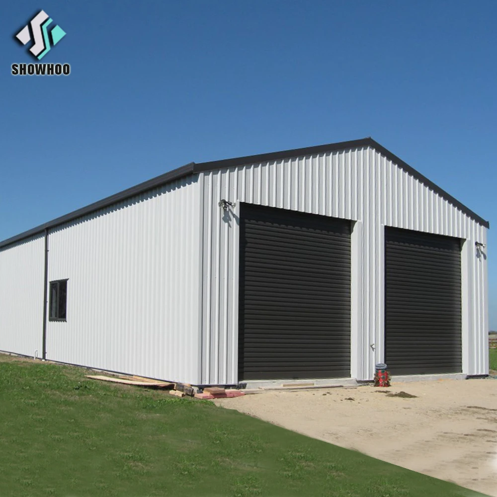 China prefabricated waterproof light steel structure storage building metal sheds for sale