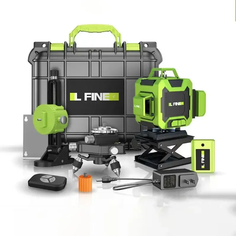 Лидер продаж самовыравниваясь на 360 градусов 16 линий 4D поворотные Лазерные уровни зеленого цвета для строительства и подвешивания картин