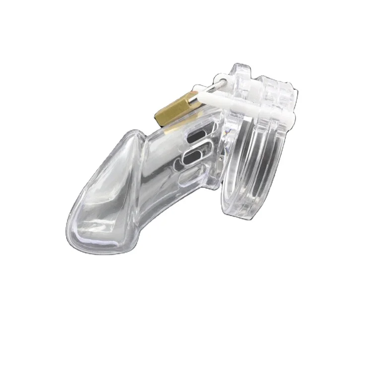 Resin Male Chastity Cock Cage With 5 Penis Cock Ring Sleeve Lock Penis Cage Bondage Sex Toy For Men