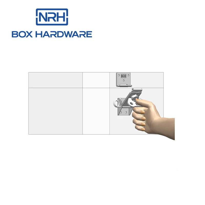 Flight Case Butterfly Iron Spring  6306-85 Latch With Hasp And Keeper