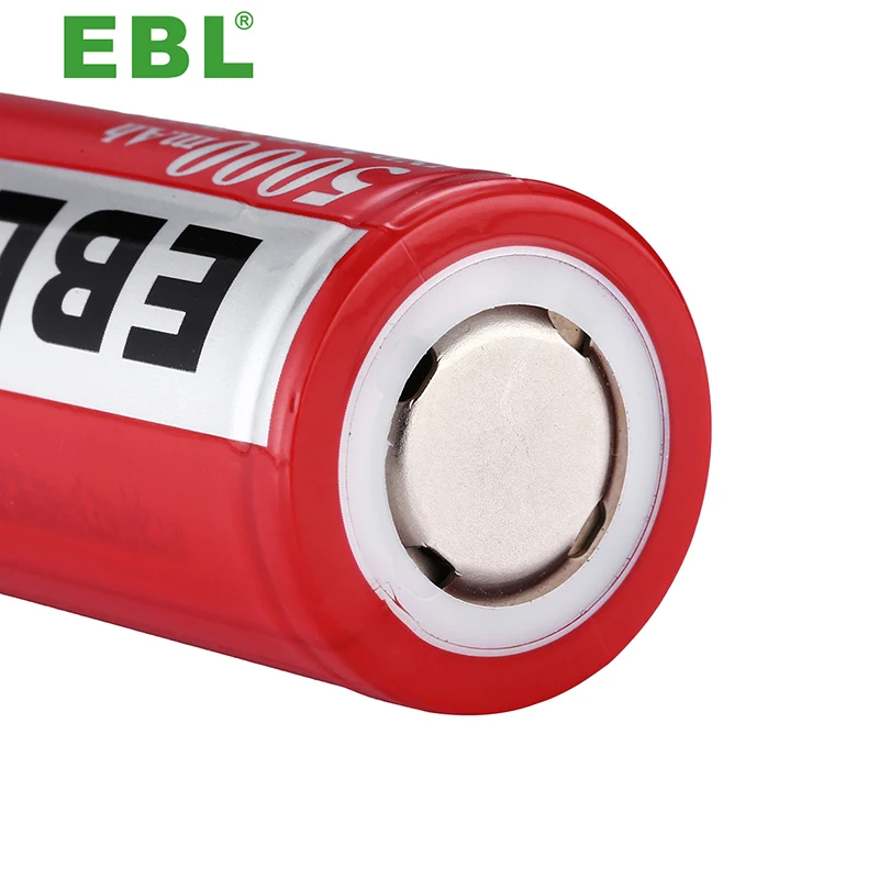 Перезаряжаемая батарея EBL 26650 перезаряжаемая литий-ионная 5000 мАч 3 7