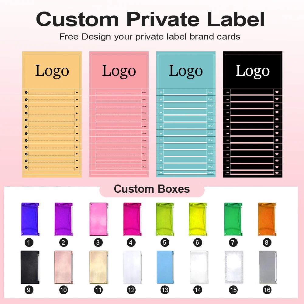 Wholesale Korean PBT Classic Lash Extensions Trays Dark Matte Eyelash Extension