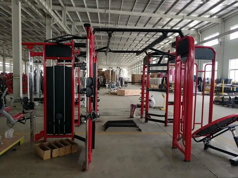 Commercial Fitness Multi Function Jungle Free Weight Synergy 360 8 Gates Equipment With Whole Set of Accessories