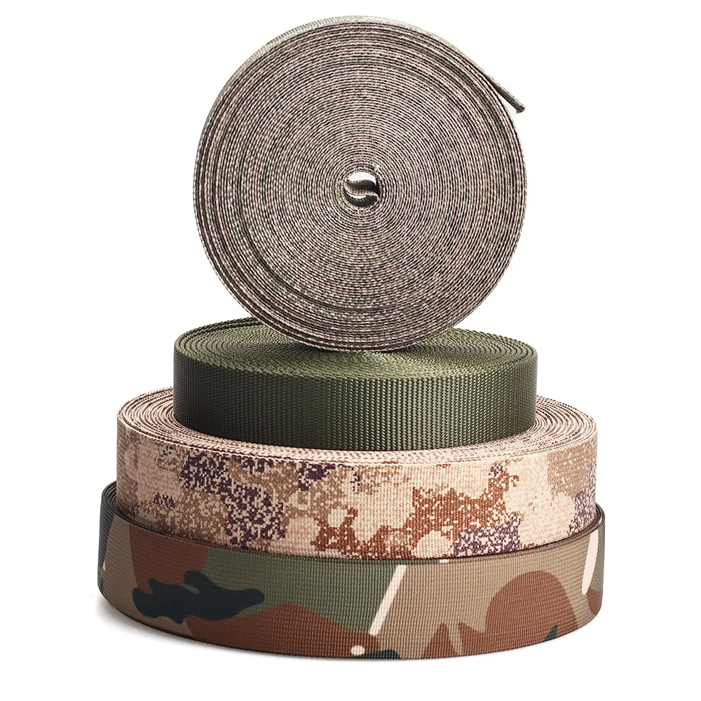 Hot Selling Quality Camo Webbing Belts Strap Ribbon With OEM Wholesale