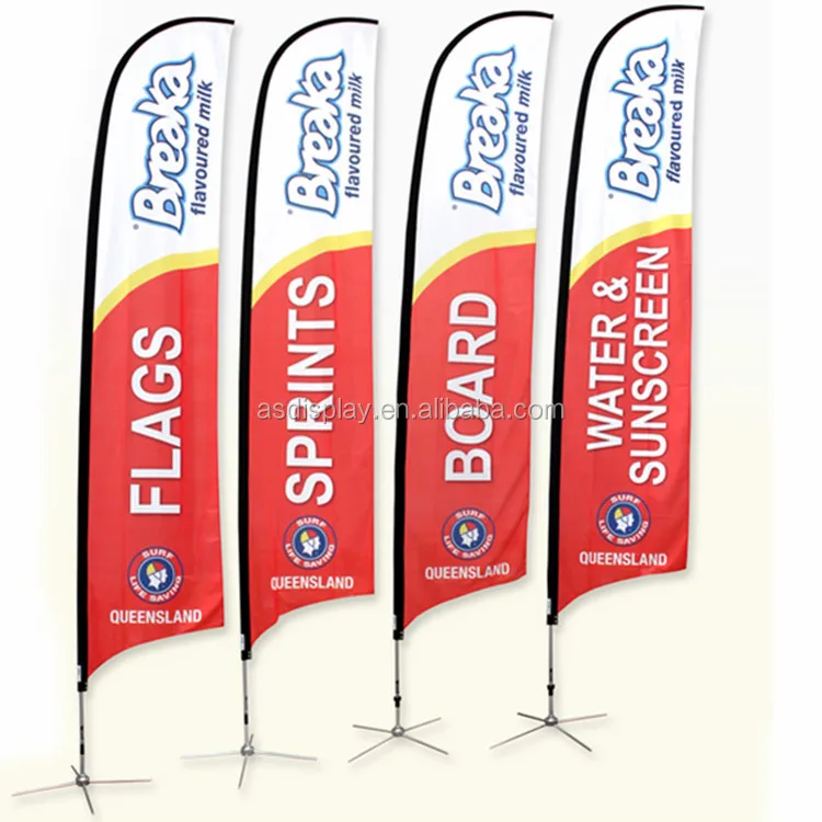 Suitable for fetes and markert promotion feather flag aluminium telescopic pole in corners still attract attention beautiful