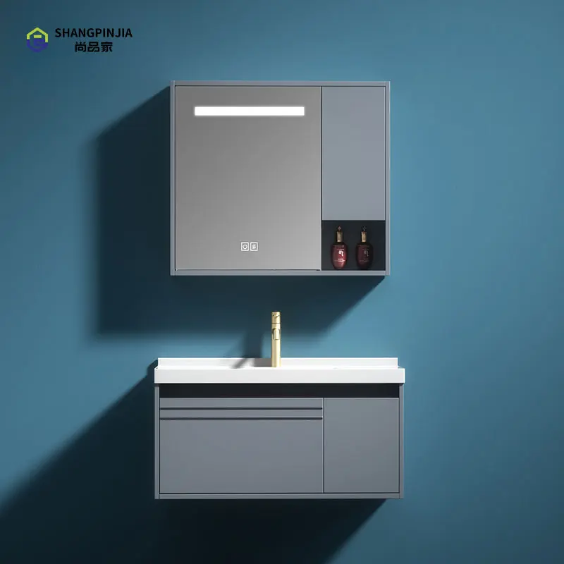 New Design Single Sink Water Resistant Toilet Furniture Modern Bathroom Vanity 1000MM wide