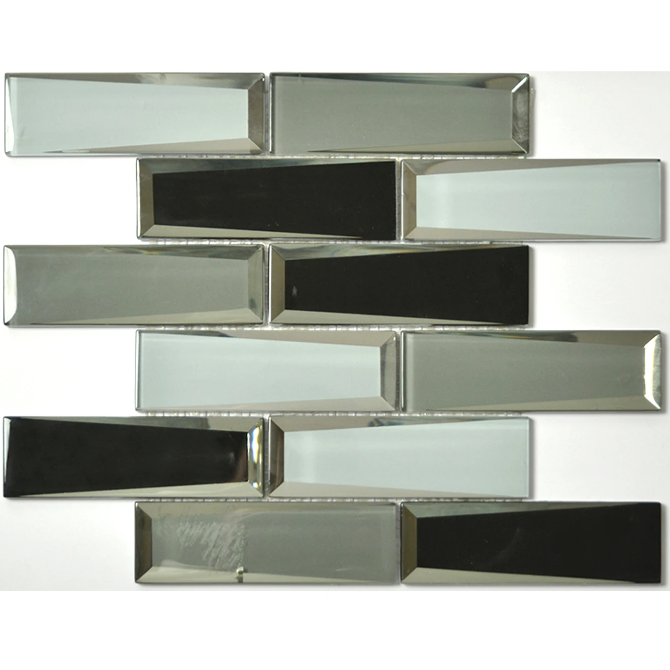 electroplated 3d mirror sheet mosaic glass mosaic tile mosaics glass diamond decorative tiles strips showroom