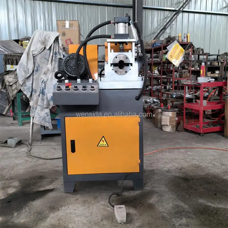 CNC double head automatic chamfering machine Flat deburring equipment Iron pipe chamfer