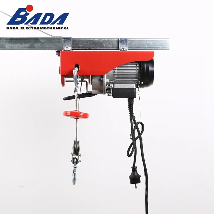 BADA High Speed Chain 150/300kg Construction Mini Electric Hoist With Hook Chain Bag