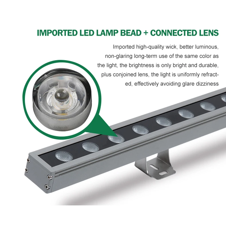 Cheap Price IP65 Waterproof 18w 24w 36w 48w Hotel Villa Outdoor Decoration Lighting RGBW RGB LED Wall Washers