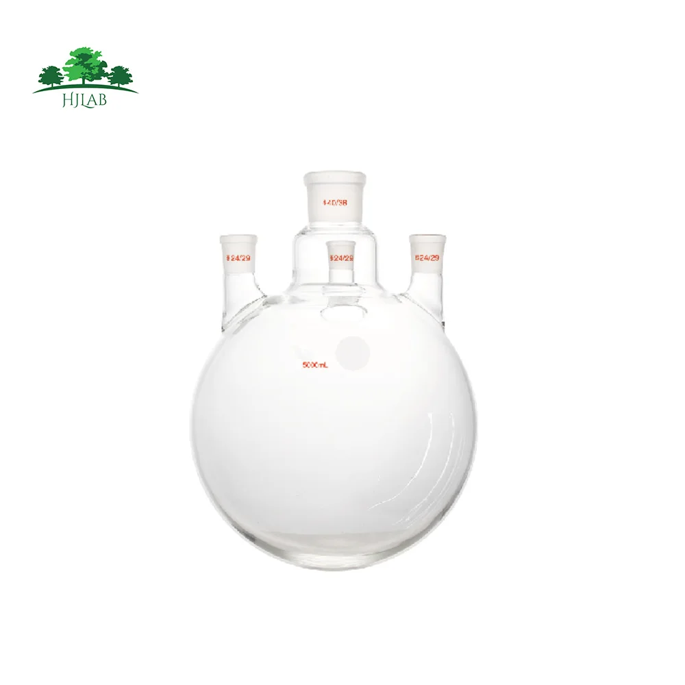 Колбы с круглым дном с 4 горлышками